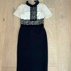 Black and white Zara dress